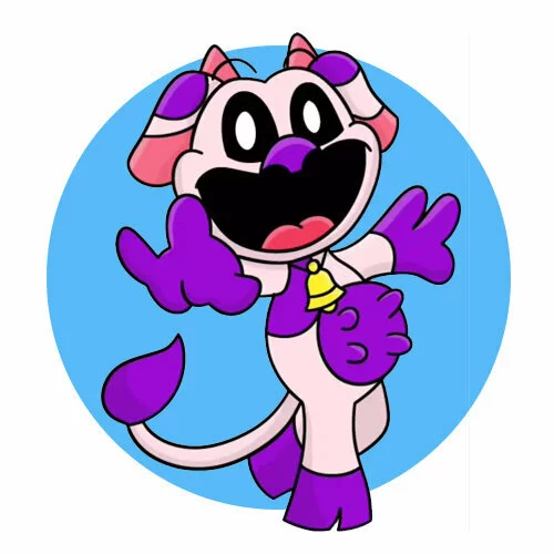 Цветной вариант раскраски улыбающиеся твари molly mcmoo