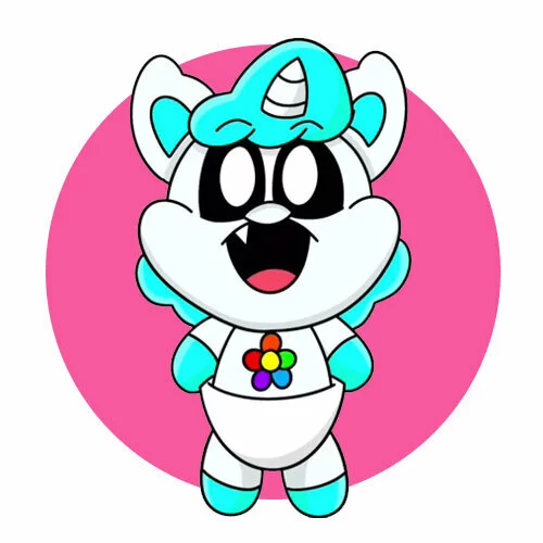 Цветной вариант раскраски улыбающиеся твари малыш craft corn