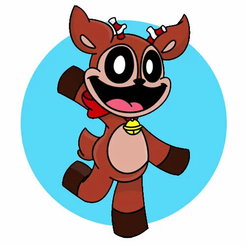 Цветной вариант раскраски улыбающиеся твари jolly jingle