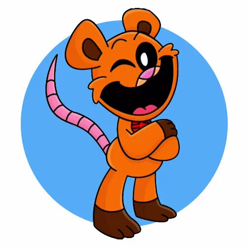 Цветной вариант раскраски улыбающиеся твари happy hammy