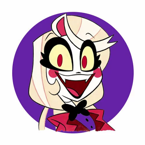 Цветной вариант раскраски чарли отель хазбин