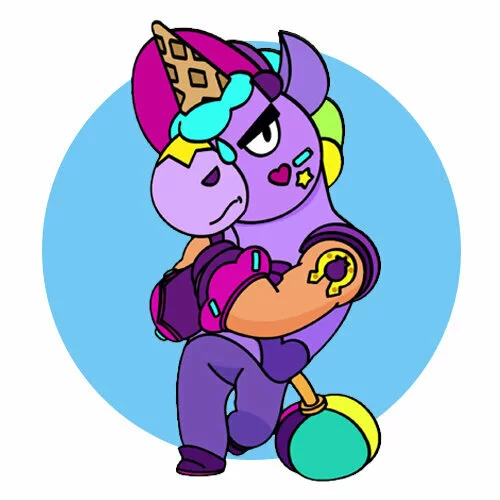 Цветной вариант раскраски берри браво старс