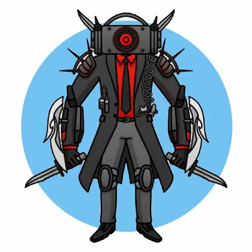 Цветной вариант раскраски обновленный красный спикермен