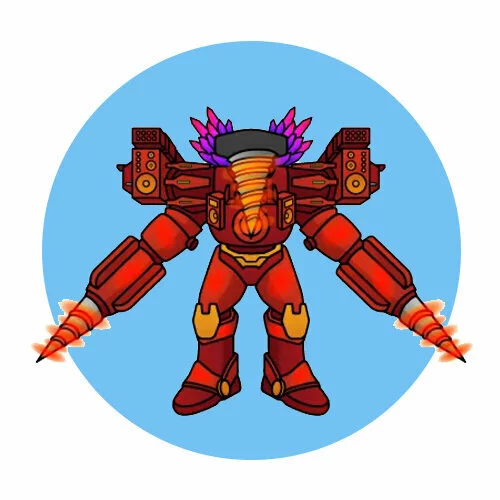 Цветной вариант раскраски новый суперобновленный титан дрель мен