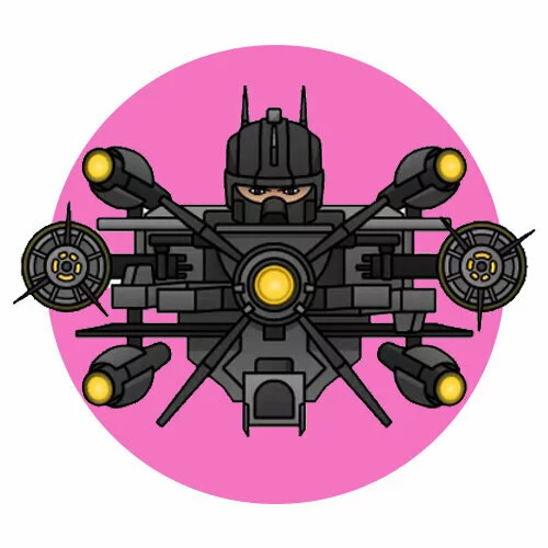 Цветной вариант раскраски деструктор астро туалет