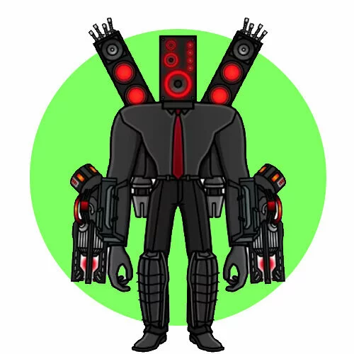 Цветной вариант раскраски бернард большой спикермен скибиди