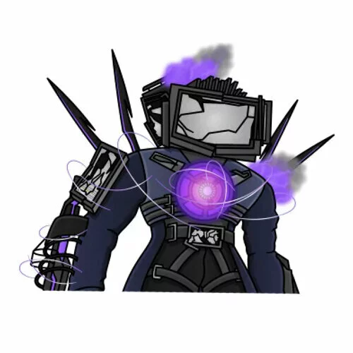 Цветной вариант раскраски new injured titan tv man