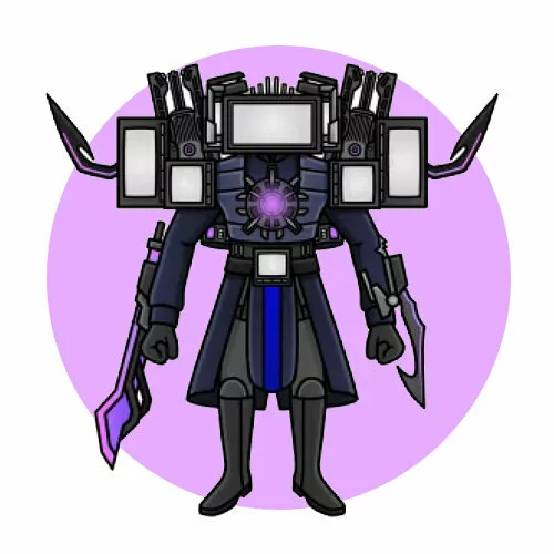 Цветной вариант раскраски new upgraded titan tv man 2.0