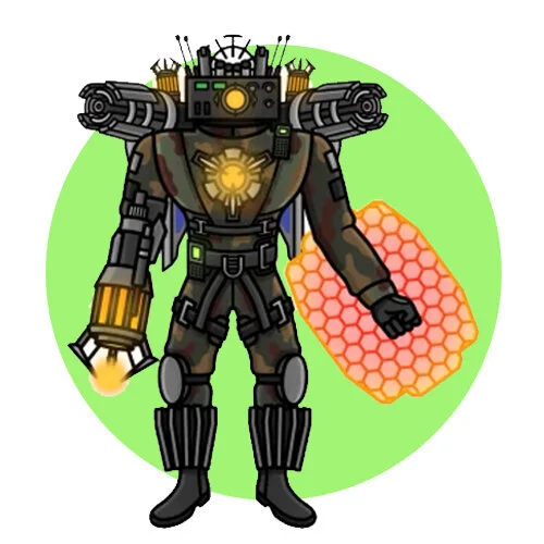 Цветной вариант раскраски апгрейд титан радиомен