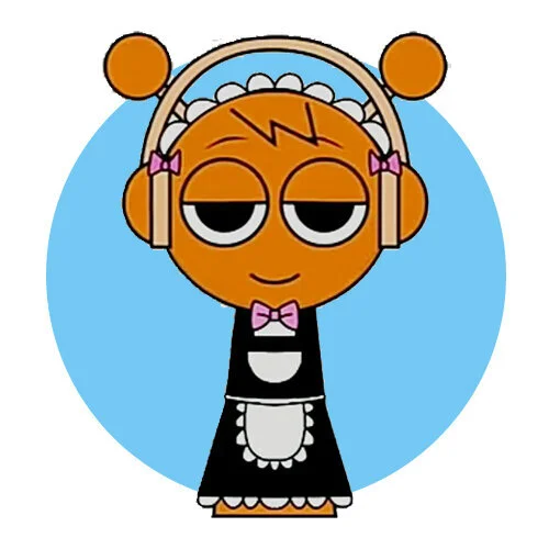 Цветной пример раскраски одежда для спрунки