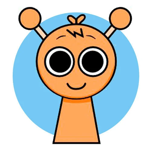 Цветной вариант раскраски малыш симон спрунки