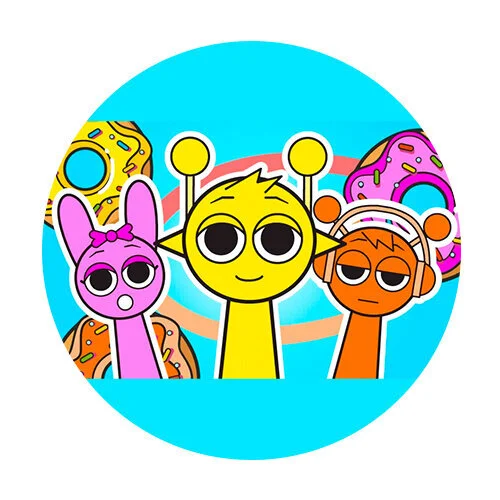 Цветной пример раскраски играть в спрунки