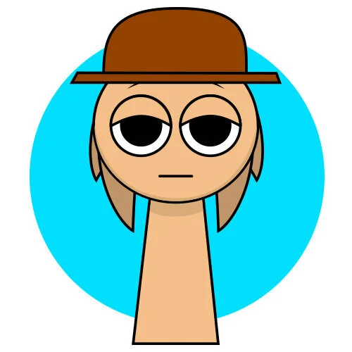 Цветной пример раскраски спрунки tan (tunner) персонаж