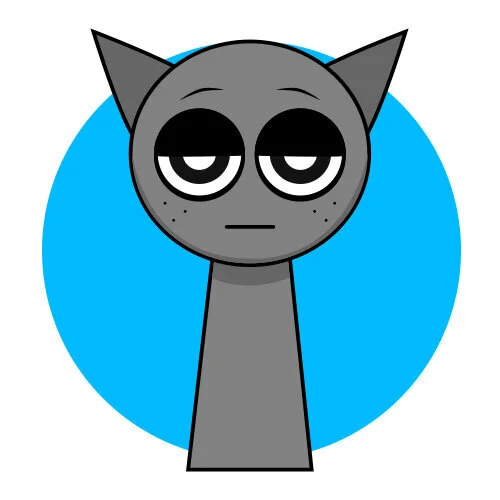 Цветной пример раскраски спрунки gray персонажи