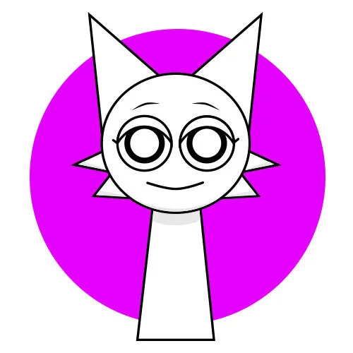 Цветной вариант раскраски white спрунки и дерево