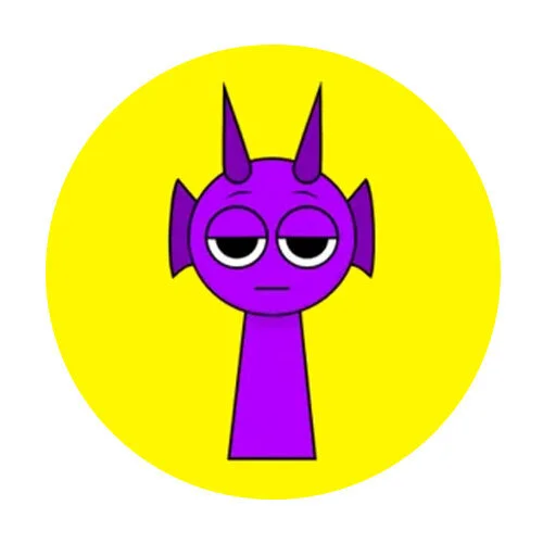 Цветной пример раскраски red (raddy) спрунки