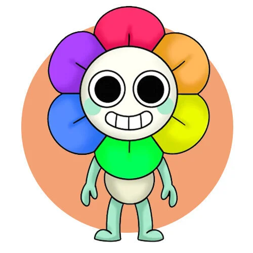 Цветной пример раскраски денди дендикус денцифер