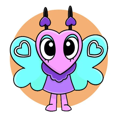 Цветной пример раскраски флаттер мир денди