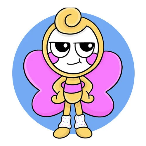 Цветной вариант раскраски мир денди глистен