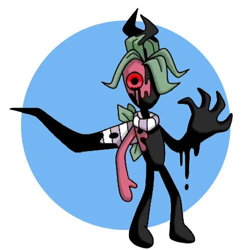 Цветной вариант раскраски твистед спрут из мир денди