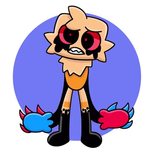 Цветной вариант раскраски мир денди упс