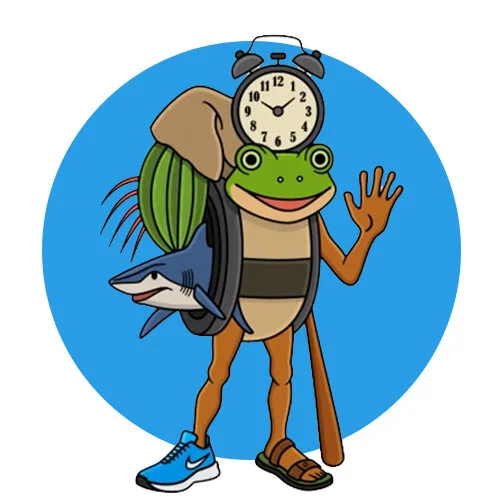 Цветной пример раскраски тралалеро тунг тунг сахур бонека