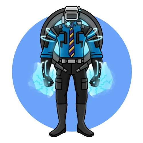 Цветной пример раскраски камерамэн ch4d