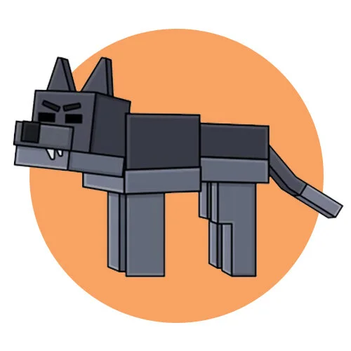 Цветной вариант раскраски 99 ночей в лесу wolf