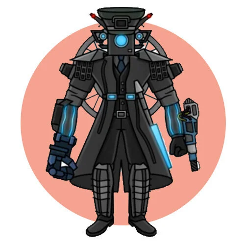 Цветной вариант раскраски астро большой камерамен апгрейд