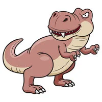 Цветной вариант раскраски серьезный динозавр гигантозавр