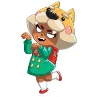 Цветной вариант раскраски шиба нита медведь