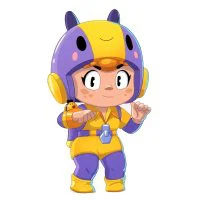 Цветной вариант раскраски беа