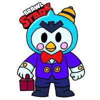 Цветной пример раскраски мистер пи mr. p