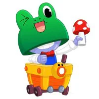 Цветной вариант раскраски леонардо карл лягушка