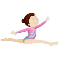 Цветной пример раскраски художественная гимнастика