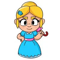 Цветной вариант раскраски пайпер