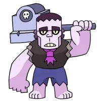 Цветной вариант раскраски фрэнк боец (френк)