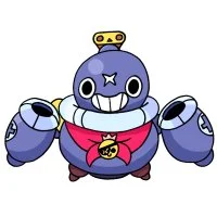 Цветной вариант раскраски тик робо-боулер