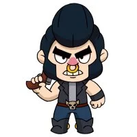 Цветной вариант раскраски булл