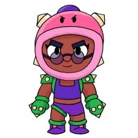 Цветной вариант раскраски роза боксерша