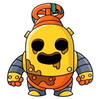 Цветной вариант раскраски робо спайк