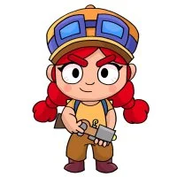 Цветной вариант раскраски джесси