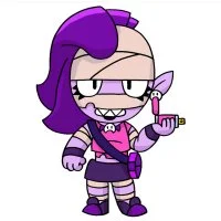 Цветной вариант раскраски эмз скин