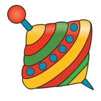 Цветной вариант раскраски юла