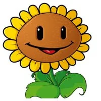 Цветной вариант раскраски подсолнух