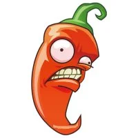 Цветной вариант раскраски халапеньо острый красный перец