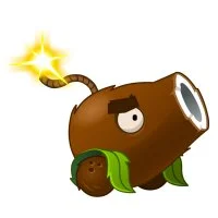 Цветной пример раскраски кокосовая пушка