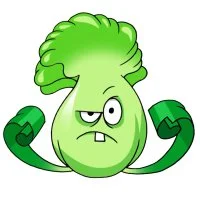 Цветной вариант раскраски репа бонг чой