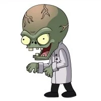 Цветной вариант раскраски доктор зомбосс