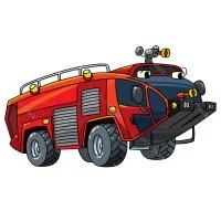 Цветной вариант раскраски амфибия